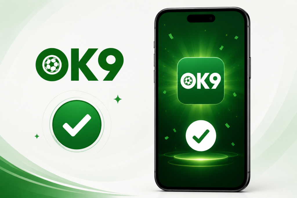Cài đặt thành công App OK9 trên điện thoại