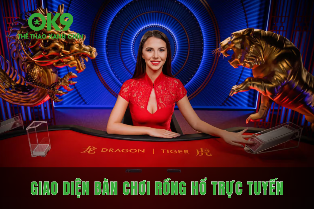 Giao diện bàn chơi Rồng Hổ trực tuyến hiện đại